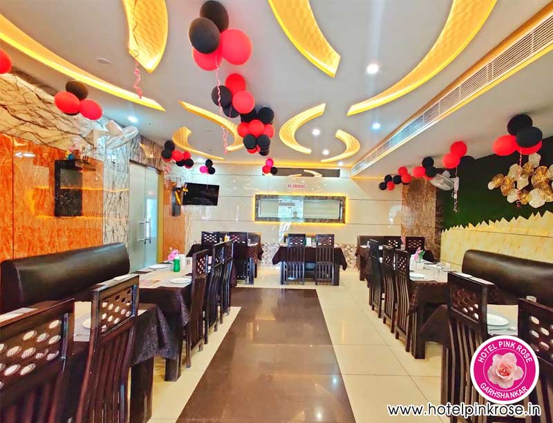 Restaurant breakfast lunch dinner Hotel Pink Rose Garhshankar Hoshiarpur