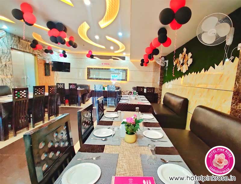 Restaurant breakfast lunch dinner Hotel Pink Rose Garhshankar Hoshiarpur