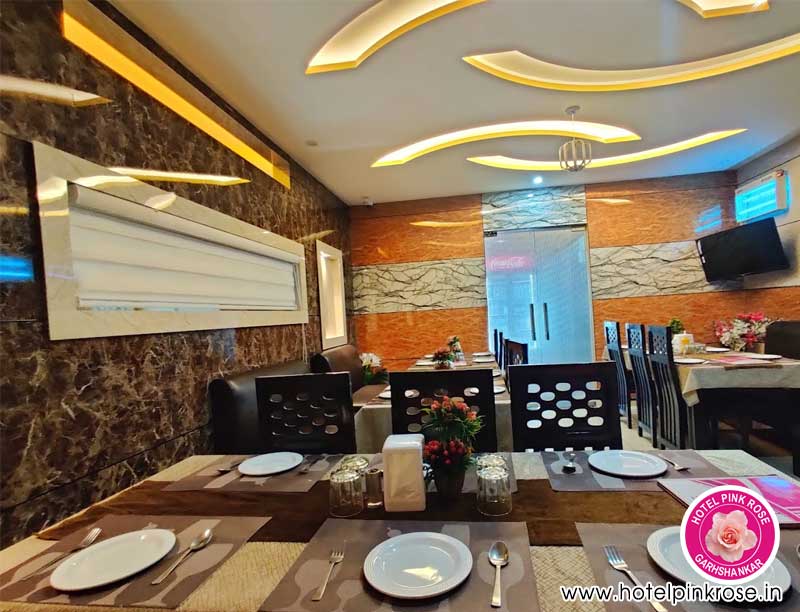 Restaurant breakfast lunch dinner Hotel Pink Rose Garhshankar Hoshiarpur