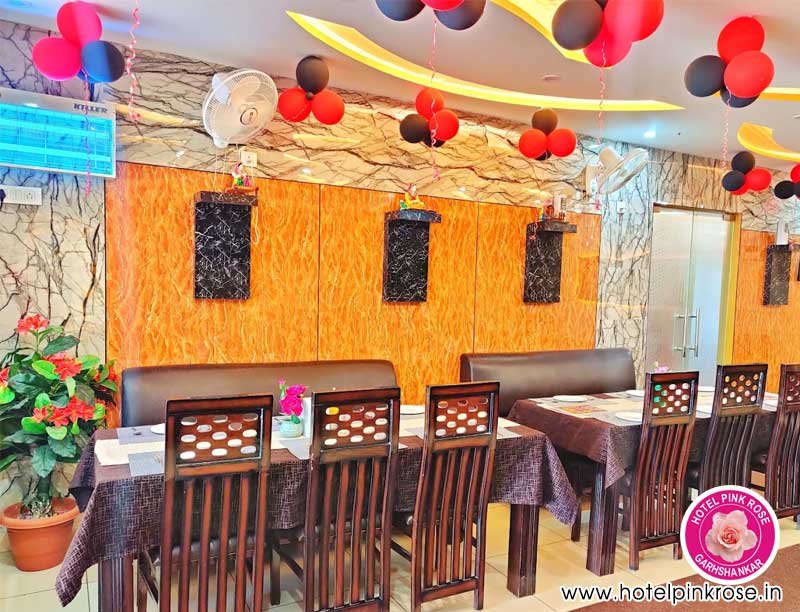 Restaurant breakfast lunch dinner Hotel Pink Rose Garhshankar Hoshiarpur