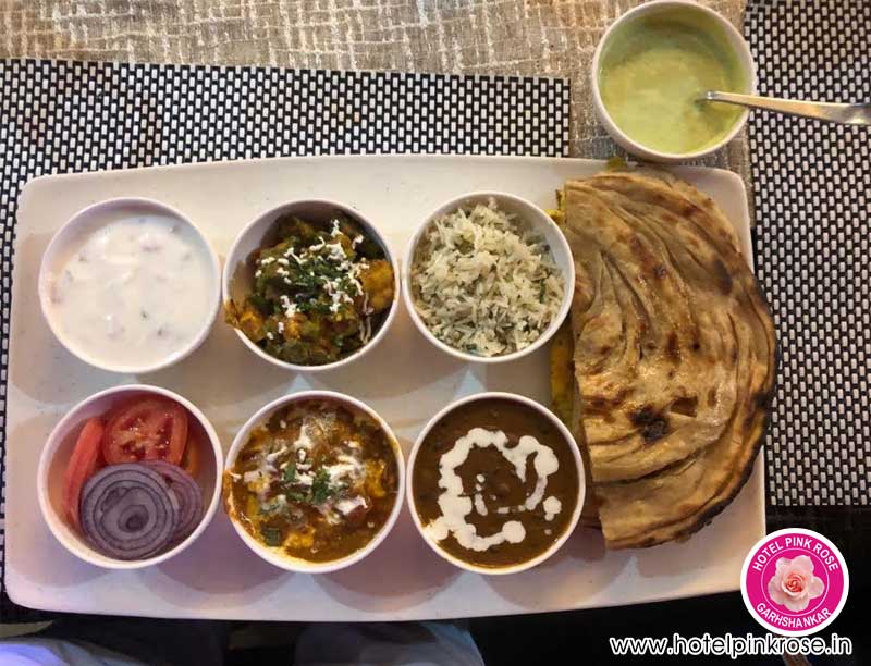 Restaurant breakfast lunch dinner Hotel Pink Rose Garhshankar Hoshiarpur